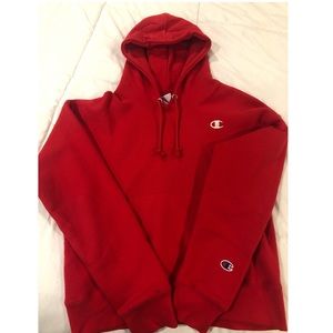 Red Champion Hoodie